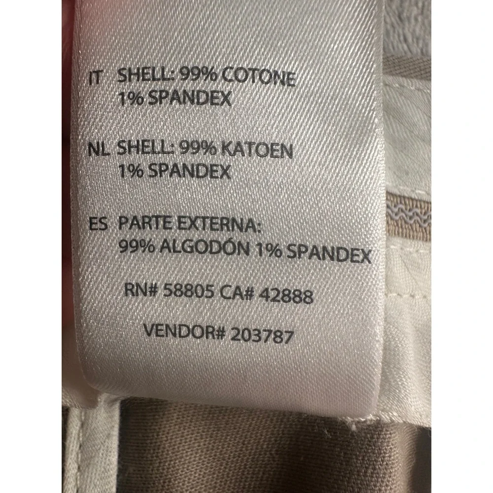 Oak Hill Premium Pant Mens 48x32 Tan Pleated Chino Khaki Trousers Stretch